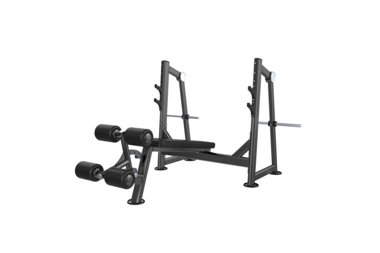 Скамья-стойка для жима под углом вниз (Olympic Decline Bench) DHZ U-2041 