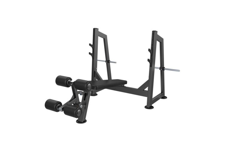 Скамья-стойка для жима под углом вниз (Olympic Decline Bench) DHZ U-3041 