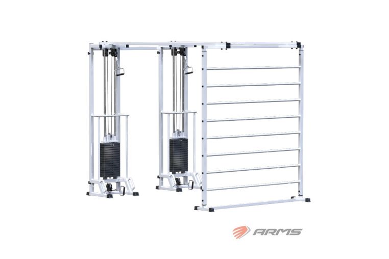 Кроссовер ARMS Биотонус-2 (стек 2х75кг)+ шведская стенка AR088.2х2400 
