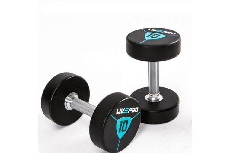 Гантели в уретане 6 кг Live Pro Premium Urethane Dumbbells LP8000-06 