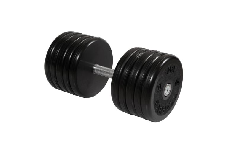 Гантель классик MB Barbell с вращающейся ручкой 51 кг MB-FdbEM-B51 