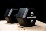 Гантель обрезиненная YouSteel HEX DB 10 кг