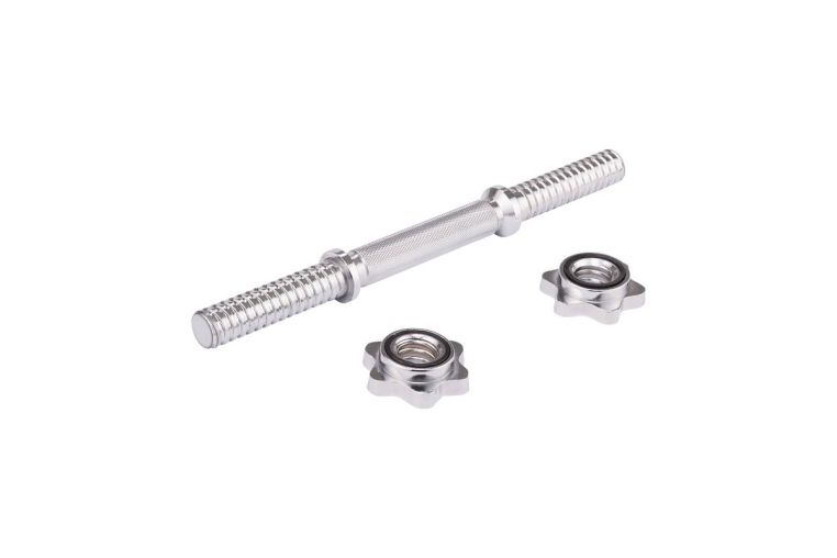 Гриф гантельный Core Star Fit BB-107 30 см, d=25 мм, металлический, хромированный фото 3