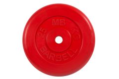Диск обрезиненный d26мм MB Barbell MB-PltC26-25 25 кг красный