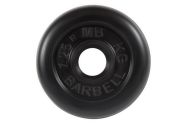 Диск обрезиненный d26мм MB Barbell MB-PltB26-1,25 1,25кг черный