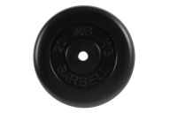 Диск обрезиненный d31мм MB Barbell MB-PltB31-20 20 кг черный