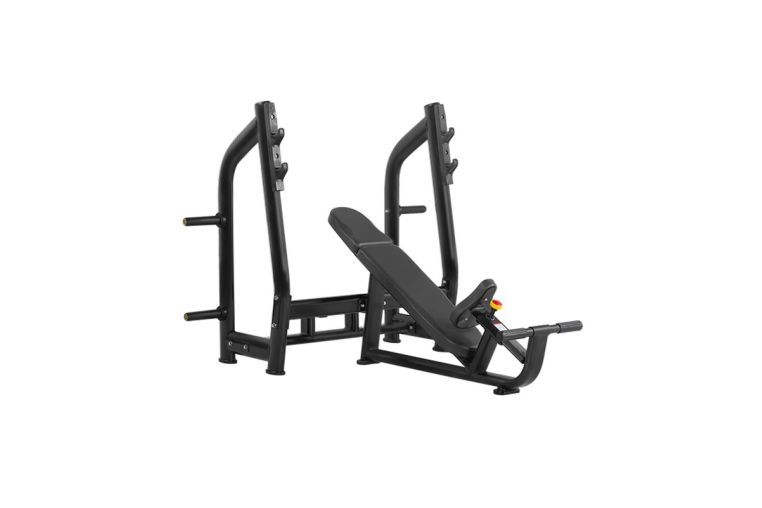 Скамья для жима с положительным наклоном Bronze Gym H-025 цвет обивки черный 