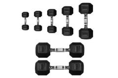 Гантель 5кг Perform Better Rubber Encased Hex Dumbbells PB\4137-05\BK-05-00