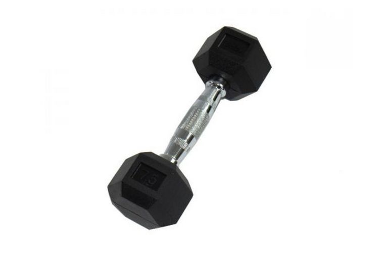 Гантель 5кг Perform Better Rubber Encased Hex Dumbbells PB\4137-05\BK-05-00 фото 3