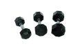 Гантель 50кг Perform Better Rubber Encased Hex Dumbbells PB\4137-50\BK-50-00 фото 1