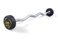 Комплект полиуретановых фиксированных W-образных штанг 10-45кг Fitex Pro 10 штангсо стойкой FTX-414.1W фото 1
