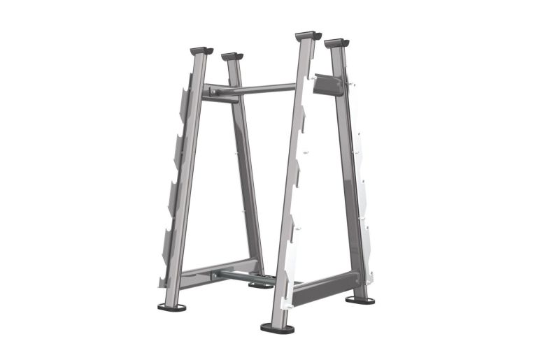 Комплект полиуретановых фиксированных W-образных штанг 10-45кг Fitex Pro 10 штангсо стойкой FTX-414.1W фото 2