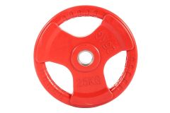 Диск обрезиненный Profi-Fit цветной 3 Handle D51 25кг