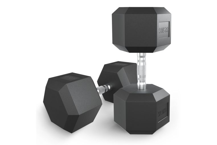 Гантель гексагональная обрезиненная 32,5 кг UnixFit DBHEX32_5 
