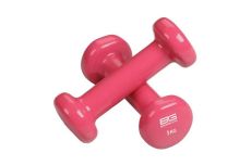 Гантели для аэробики виниловые 1кг, пара Bronze Gym BG-FA-VD1 розовый Гантели для аэробики виниловые 1кг, пара Bronze Gym BG-FA-VD1 розовый