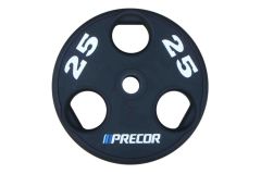 Олимпийский диск в уретане Precor FM\UPP-25KG\BK-LZ-00 25 кг, черный с лазерной гравировкой