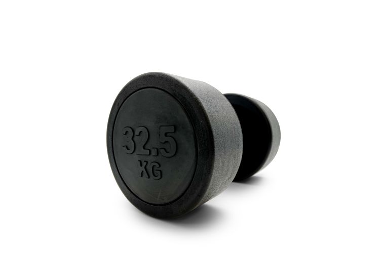 Гантель круглая обрезиненная 32,5кг UnixFit PRO DBRND32_5PBK 