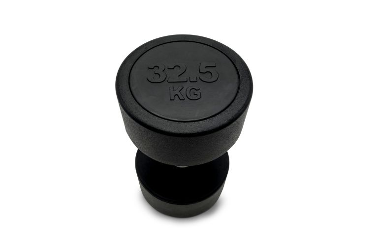Гантель круглая обрезиненная 32,5кг UnixFit PRO DBRND32_5PBK фото 2