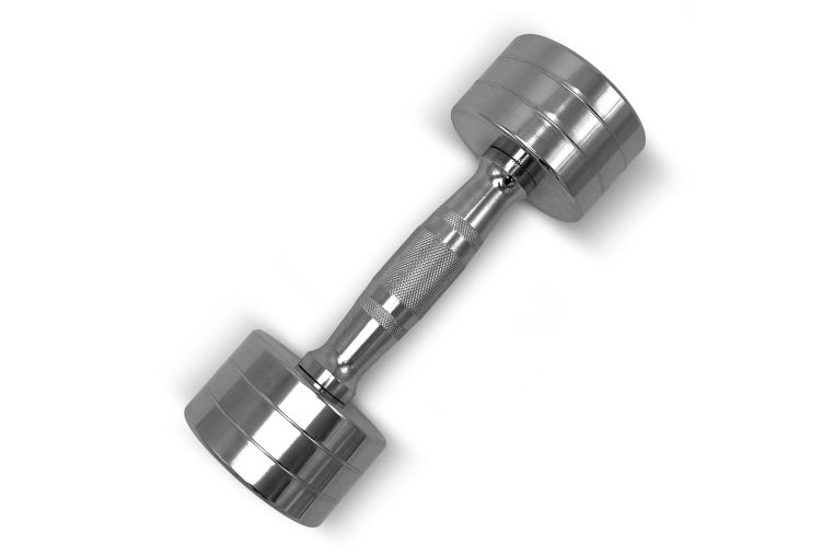 Гантель круглая хромированная 7кг UnixFit PRO DBRND7PCE фото 2