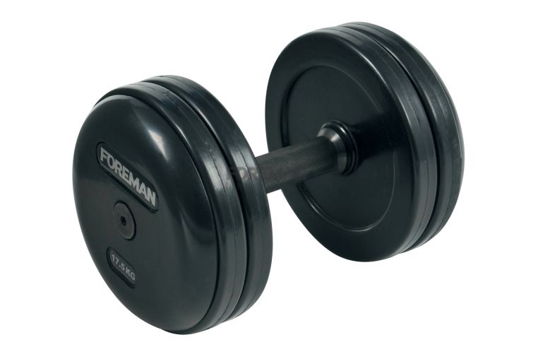 Фиксированные гантели в сборе FOREMAN FP/RUB-EPR 7,5 кг, черный 