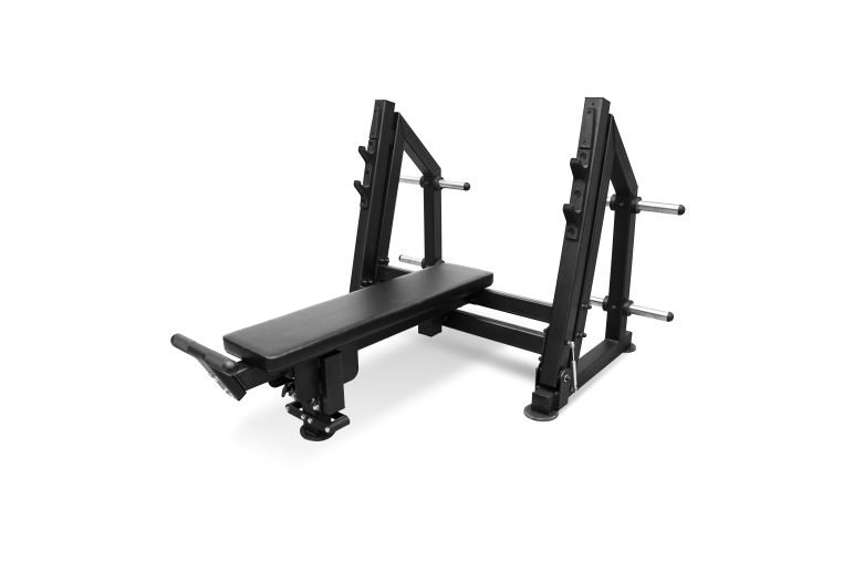 Скамья для жима лёжа с доводчиком, упором и подставкой для ног BRONZE GYM PARTNER ML-901 