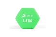 Гантель неопреновая 1,5кг Start Up HD1201 зеленый фото 12
