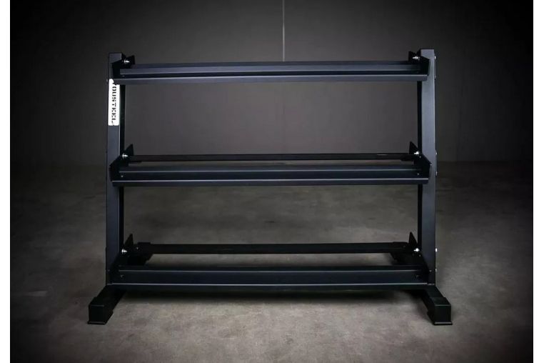 Стойка для хранения гантелей, 3 уровня YouSteel черный 