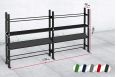 Модульный стеллаж Spektr Sport для гантелей, гирь и медболов 378х43х195 (2 секции) фото 1