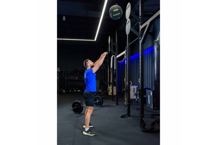 Медицинбол набивной кевларовый (Kevlar Wallball) PROFI-FIT 6 кг фото 4